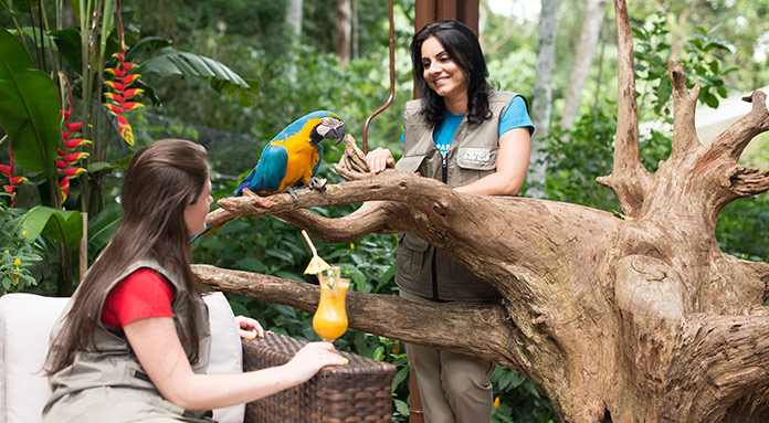 Relaxing at Iguazu Birds Park