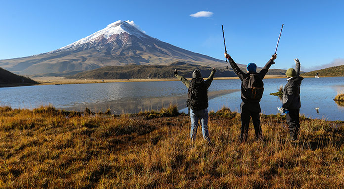 Hiking on the Cotopaxi Volcano