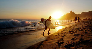 Surfing in Rio
