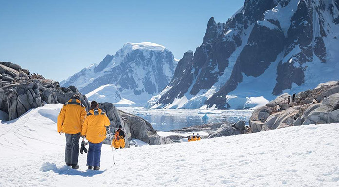 Hiking in Antarctica
