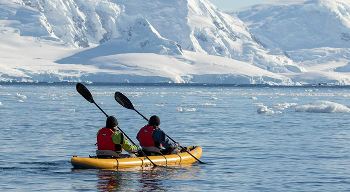 Kayaking in Antarctica