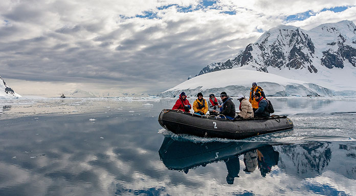 Dinghy Ride in Antarctica
