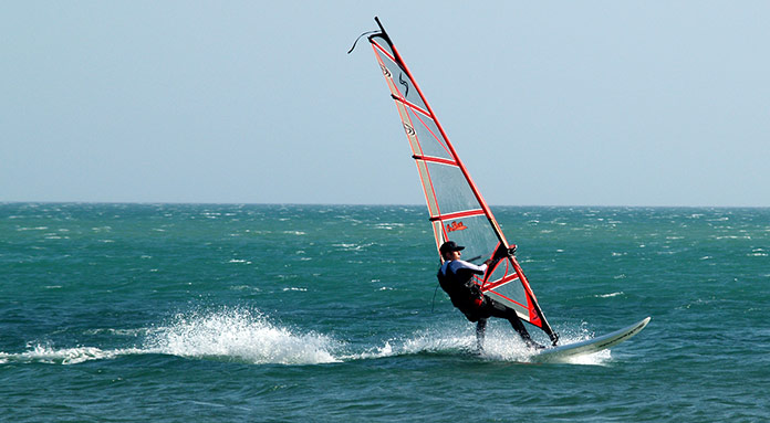 Windsurfing in the Caribbean